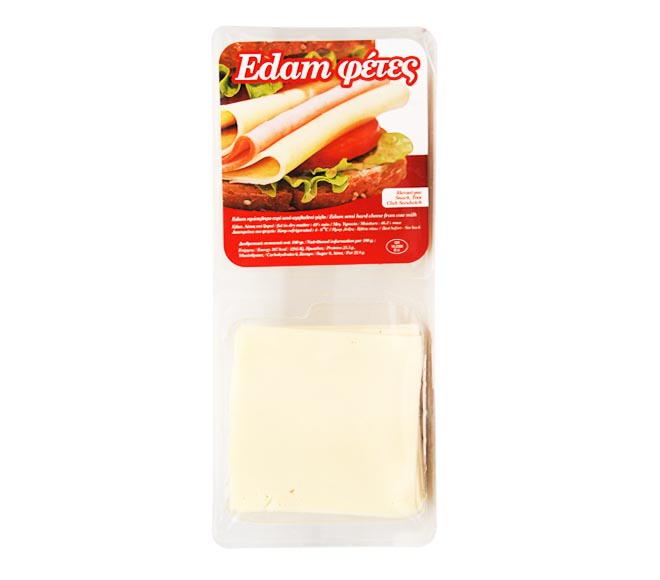 Cheese Edam semi hard slices 1000g