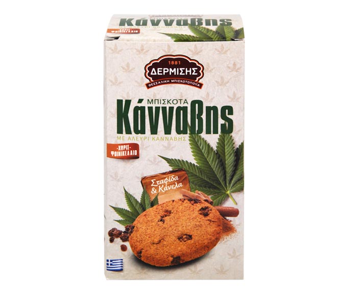 DERMISIS biscuit Cannabis 160g – with hemp flour, cinnamon and raisins