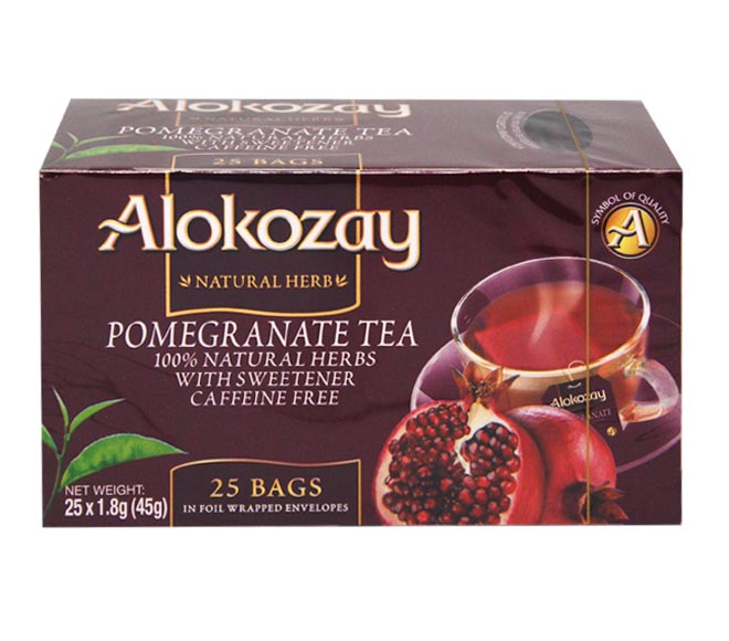 tea ALOKOZAY (25pcs) 45g – Pomegranate (100% natural herbs caffeine free)