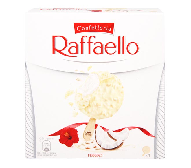 ice cream FERRERO RAFFAELLO 280ml – 4 pieces  (4X70ml)