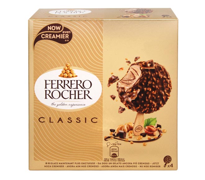ice cream FERRERO ROCHER 280ml – 4 pieces  (4X70ml) – Classic