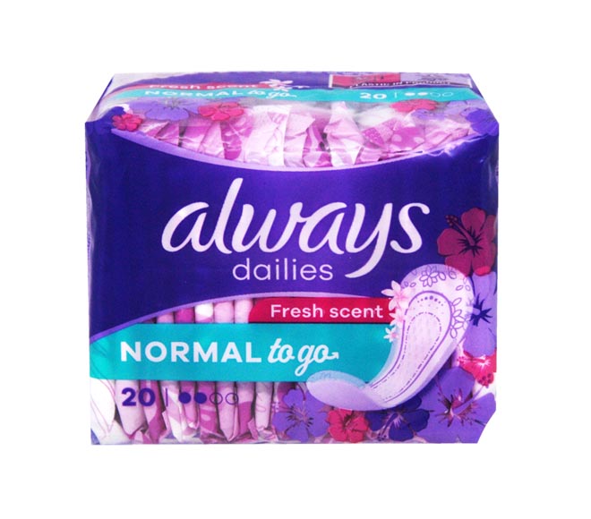 ALWAYS dailies to go Fresh Scent 20pcs – Normal