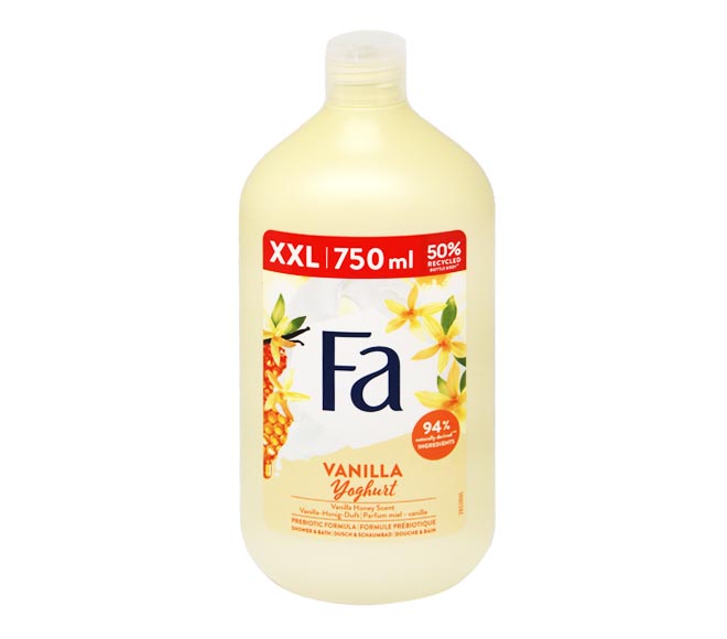 FA shower & bath 750ml – Vanilla – Yogurt – Honey