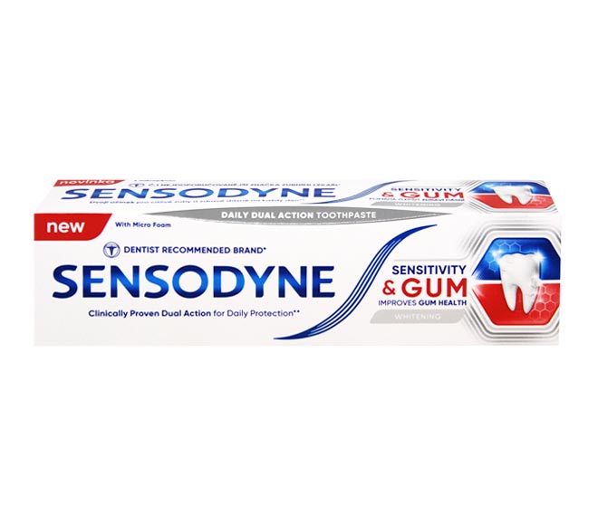 toothpaste SENSODYNE Sensitivity & Gum 75ml – whitening