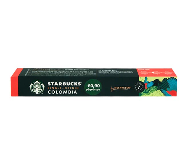 STARBUCKS Colombia single origin coffee 57g (10 caps – intensity 7) €0.90 LESS