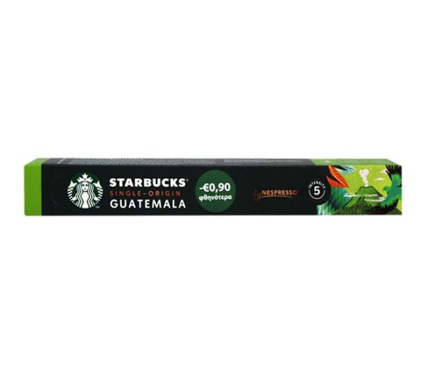 STARBUCKS single - origin coffee 52g (10 caps - intensity 5) - Guatemala €0.90 LESS