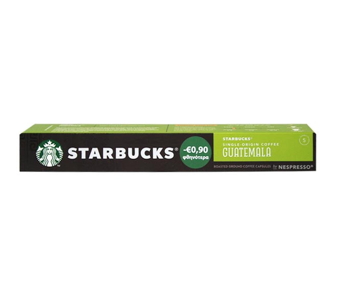 STARBUCKS single – origin coffee 52g (10 caps – intensity 5) – Guatemala €0.90 LESS