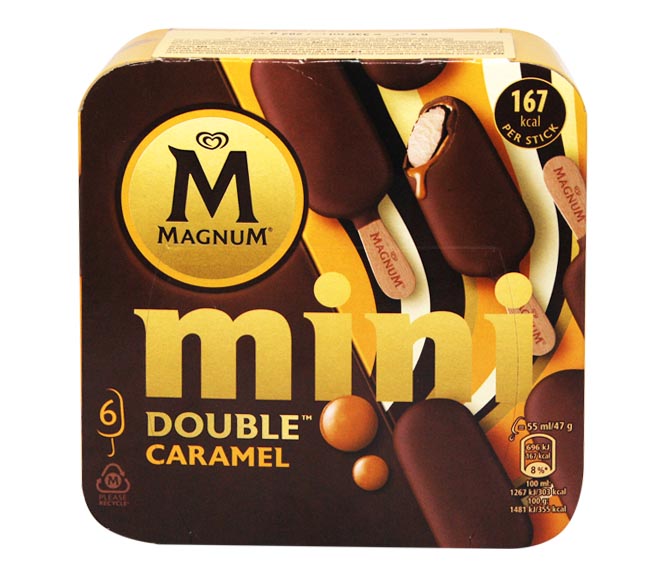 ice cream MAGNUM 330ml – mini 6 pieces  (6X55ml) – Double Caramel