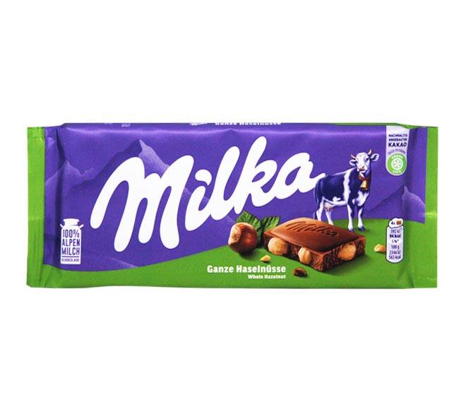 MILKA milk chocolate 100g – Whole Hazelnut (Exp. Date 29/04/2024)