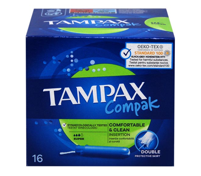 TAMPAX compak tampons 16pcs – Super