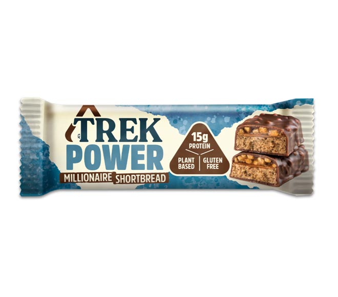 TREK POWER bar protein 55g – Millionaire Shortbread