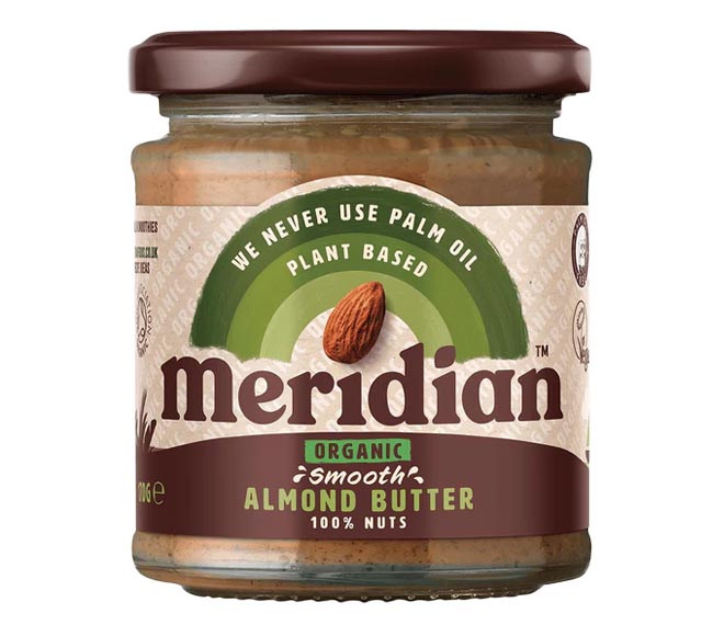 almond butter MERIDIAN smooth 280g (100% nuts) (Exp. Date: end of Nov 2023)
