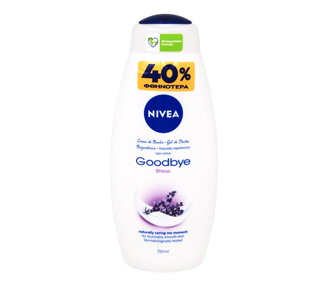 NIVEA shower cream 750ml – Goodbye Stress (-40% OFF)