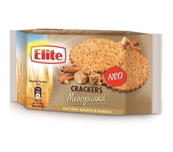 ELITE crackers 105g – Raw Sugar & Cinnamon