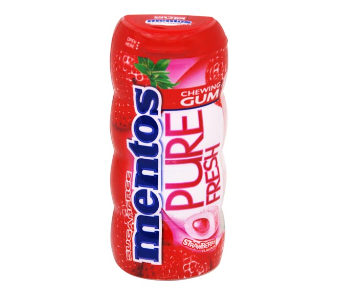 gum MENTOS Pure Fresh sugar free chewing 28g – strawberry