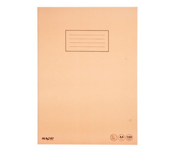 notebook MAYPAP single lined A4 50 sheets - Peach