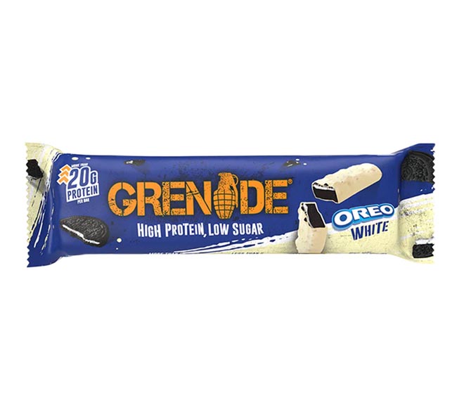 GRENADE bar 60g – Oreo White