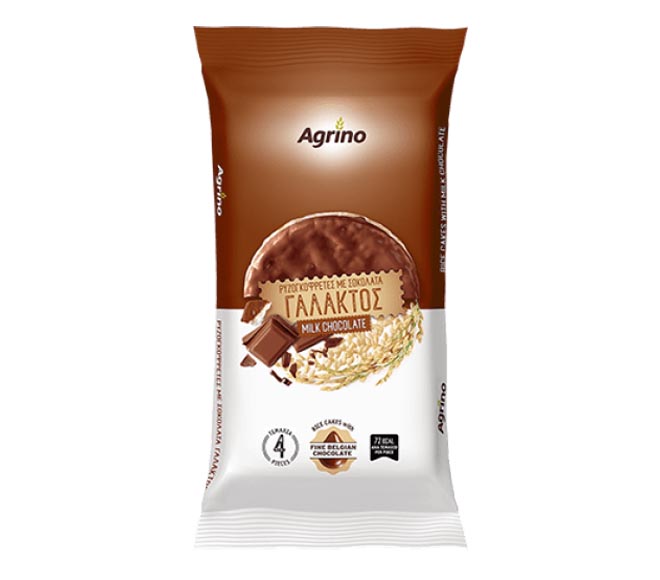 AGRINO rice cakes 60g – Milk Chocolate