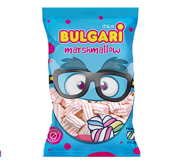 Marshmallows BULGARI Striped 1Kg – gluten free