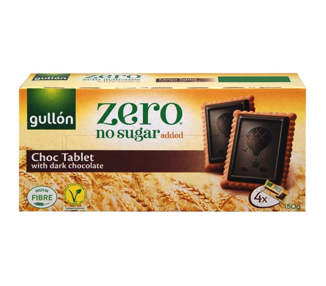 GULLON Zero no sugar added 125g – Choc Tablet with dark chocolate