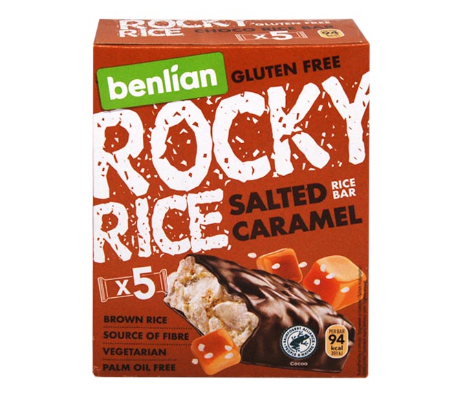 BENLIAN Rocky rice bar 18g x 5pcs – Salted Caramel