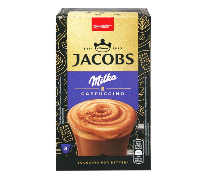 sachets JACOBS cappuccino choco 8 x15,8g 126.4g – Milka