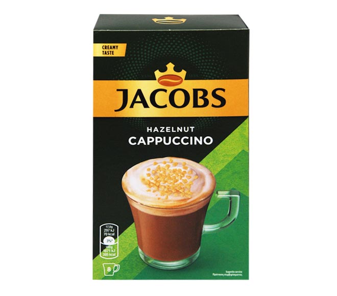 sachets JACOBS cappuccino 8 x17,8g 142.4g – Hazelnut
