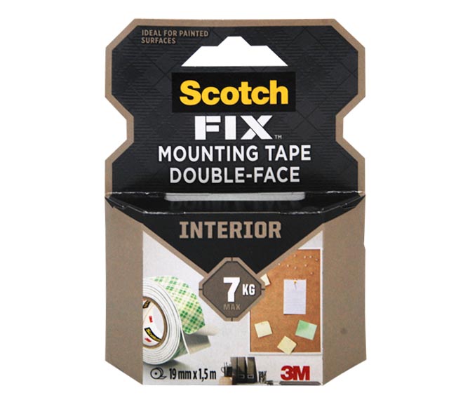 tape SCOTCH Fix 3M clear 19mm Double-Face x 1.5m