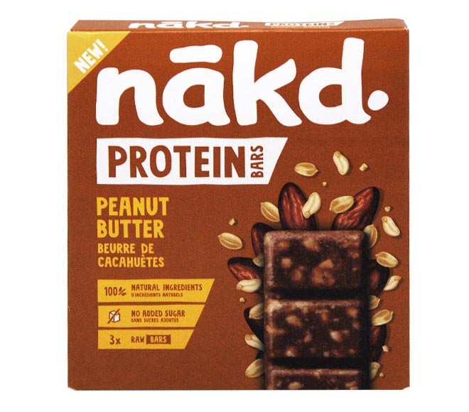 NAKD Protein Bars 3X45g – Peanut Butter