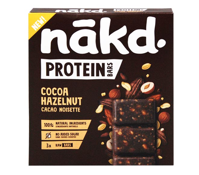 NAKD Protein Bars 3X45g – Cocoa Hazelnut
