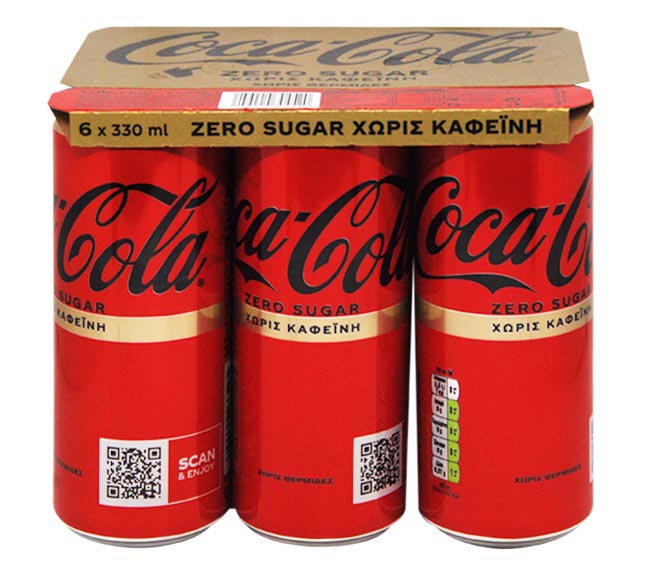 can COCA COLA Caffeine Free 6x330ml – Zero sugar