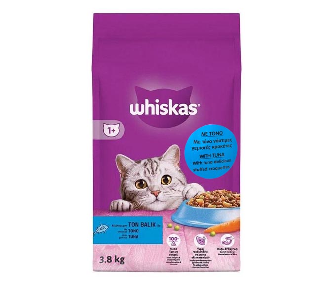 cat WHISKAS dry food adult 3.8kg – tuna