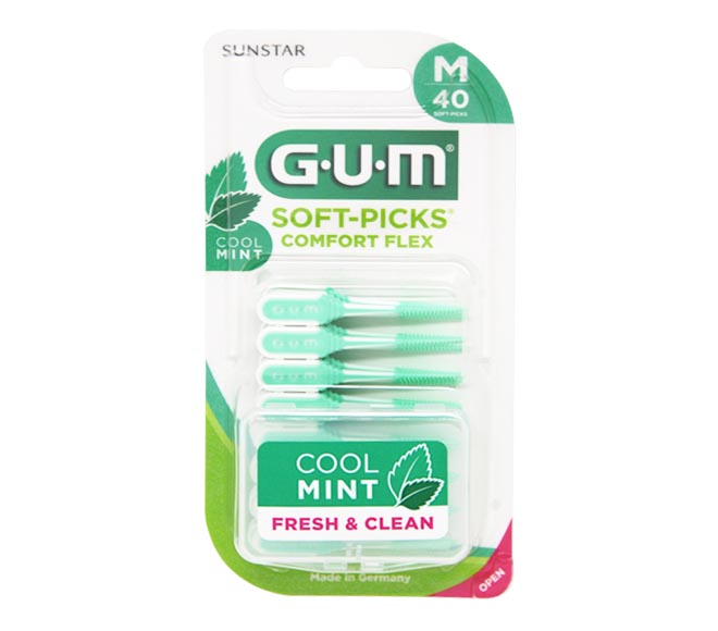G.U.M Soft-Picks Comfort Flex 40pcs medium – cool mint