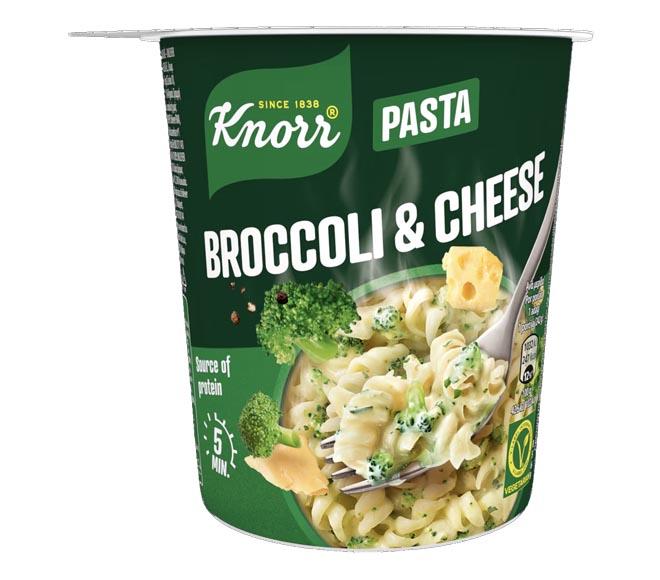 KNORR pasta snack pot 55g – Broccoli & Cheese