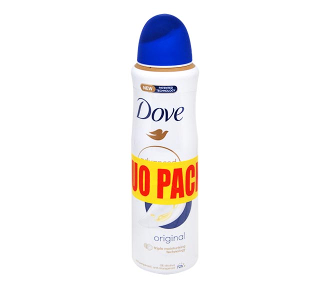 DOVE Advanced Care deodorant spray 150ml – original (Duo Pack)