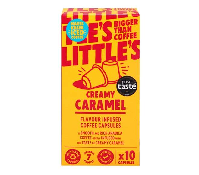 LITTLES nespresso compatible capsules 55g (10 caps) – Creamy Caramel