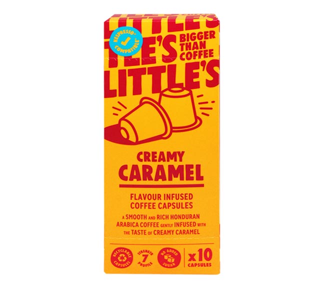 LITTLES nespresso compatible capsules 55g (10 caps) – Creamy Caramel