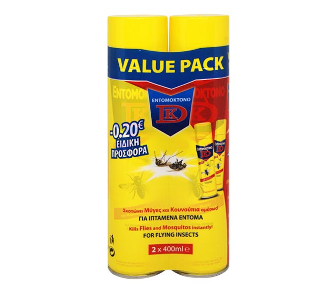 Insecticide DK spray for flying insects 2X400ml  – €0.20 OFF