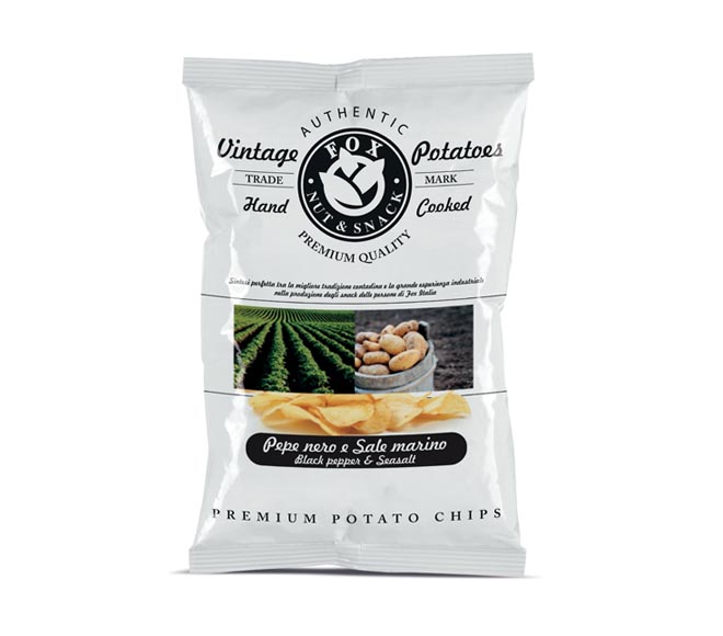 FOX Athentic Vintage Potatoes Chips 40g – Black Pepper & Sea Salt