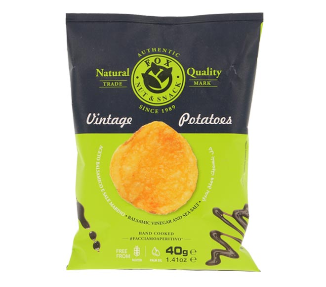 FOX Athentic Vintage Potatoes Chips 40g – Balsamic Vinegar & Sea Salt