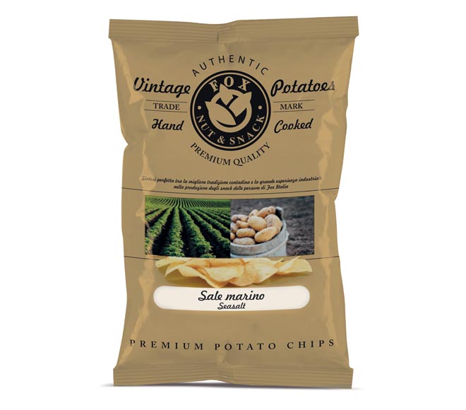FOX Athentic Vintage Potatoes Chips 120g – Sea Salt