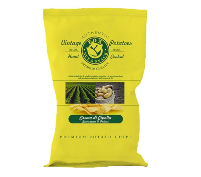FOX Athentic Vintage Potatoes Chips 120g – Sourcream & Onions