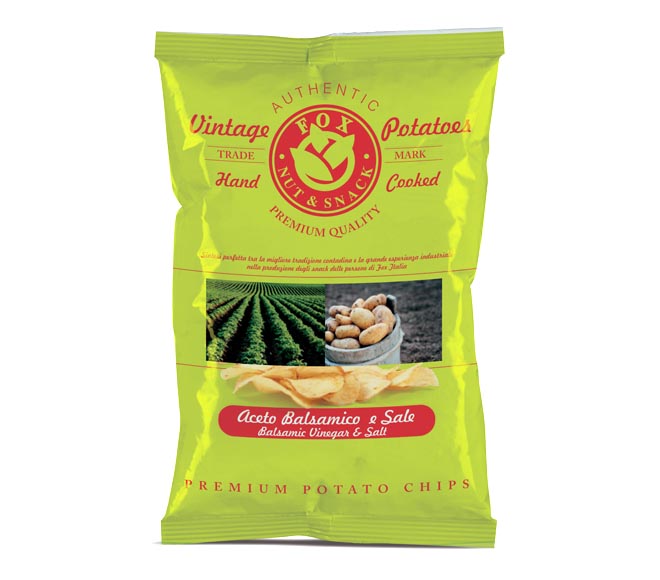 FOX Athentic Vintage Potatoes Chips 120g – Balsamico Vinegar & Sea Salt (EXP. DATE 20/09/2024)