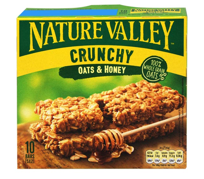 NATURE VALLEY Crunchy bars oats & honey 5X42g