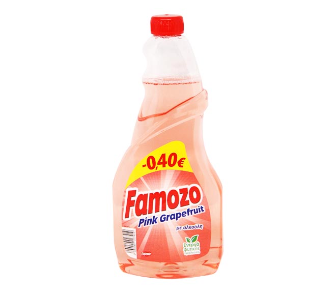 FAMOZO glass cleaner refill 750ml – Pink Grapefruit (€0.40 LESS)