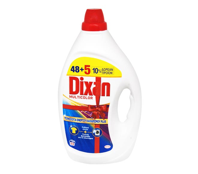 DIXAN Plus gel 53 (48+5 FREE) washes 2.385L – Multicolor