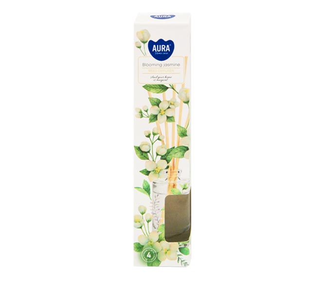 AURA Reed Diffuser 45ml – Blooming Jasmine
