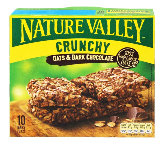 NATURE VALLEY Crunchy bars oats & dark chocolate 5X42g