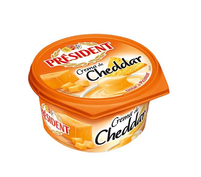 cream cheese PRESIDENT Cheddar 125g