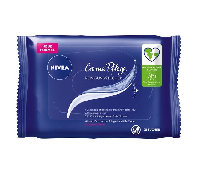 NIVEA Sensitive De-makeup wipes 25 wipes
